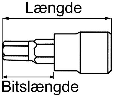 Lång insexhylsa. Med 1/2" fyrkantsfäste. Teng Tools M122506A-C / M122510L-C – bild 2