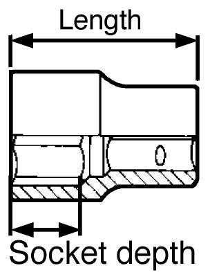Krafthylsa. Med 1/2" fyrkantsfäste Teng Tools – bild 6