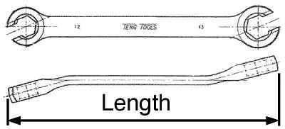 Öppen ringnyckel Teng Tools 641011 / 661422 – bild 7