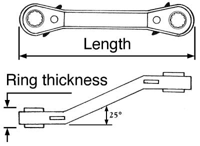 Ringspärrnyckel Teng Tools 680608 / 682122 – bild 7