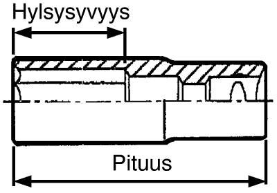 Krafthylsa. Med 1/2" fyrkantsfäste. Teng Tools – bild 4