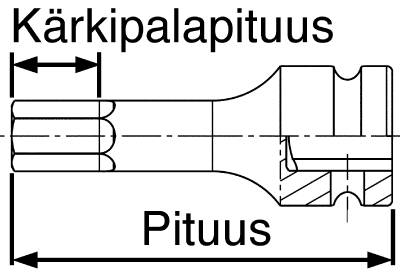 Kraftinsexhylsa - 1/2" fyrkantsfäste. Teng Tools 921505-C / 921519-C – bild 3
