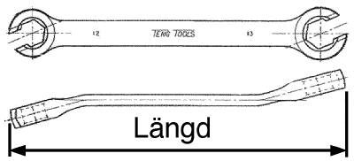 Öppen ringnyckel Teng Tools 641011 / 661422 – bild 6