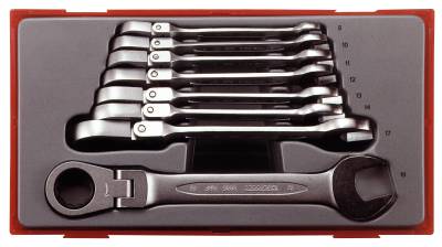 8 delars sats med Ledbara U-ringspärrnycklar Teng Tools TT6508RF