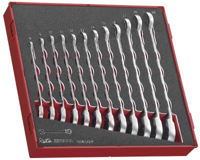 12 delars U-ringspärrnyckelsats. Teng Tools TED6512R – bild 2