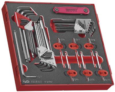 42 delars TX- och sexkantnyckelsats. Teng Tools TEDHT42 – bild 2