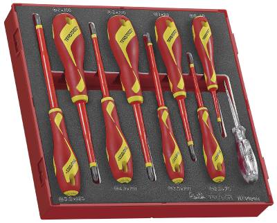 9 delars Skruvmejselsats för 1000 V. Teng Tools TEDV909N – bild 2