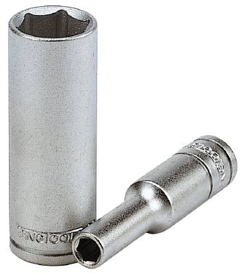Hylsa. Med 1/4" fyrkantsfäste. Teng Tools M140604-C / M140613-C