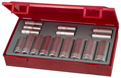 16 delars Hylssats med 3/8'' fyrkantsfäste Teng Tools TT3816 – bild 2