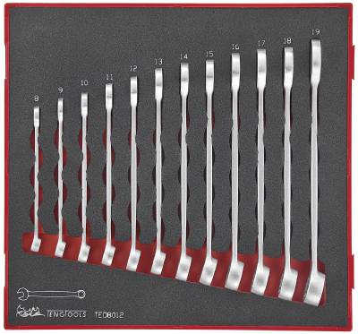 12 delars U-ringnyckelsats. Teng Tools TED8012