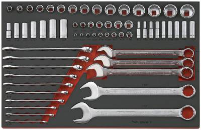 62 delars U-ringnyckel- och hylssats Teng Tools TTEAF62