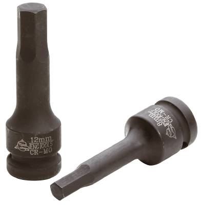 Kraftinsexhylsa - 1/2" fyrkantsfäste. Teng Tools 921505-C / 921519-C