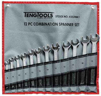 U-ringnycklar i sats Teng Tools 6510MM / 6512MM1