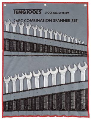 U-ringnycklar i sats Teng Tools 6526MM