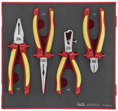 4 delars Tångsats för 1000 V. Teng Tools TEDV440 – bild 1