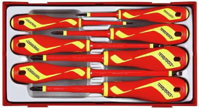 7 delars Skruvmejselsats för 1000 V Teng Tools TTV907N